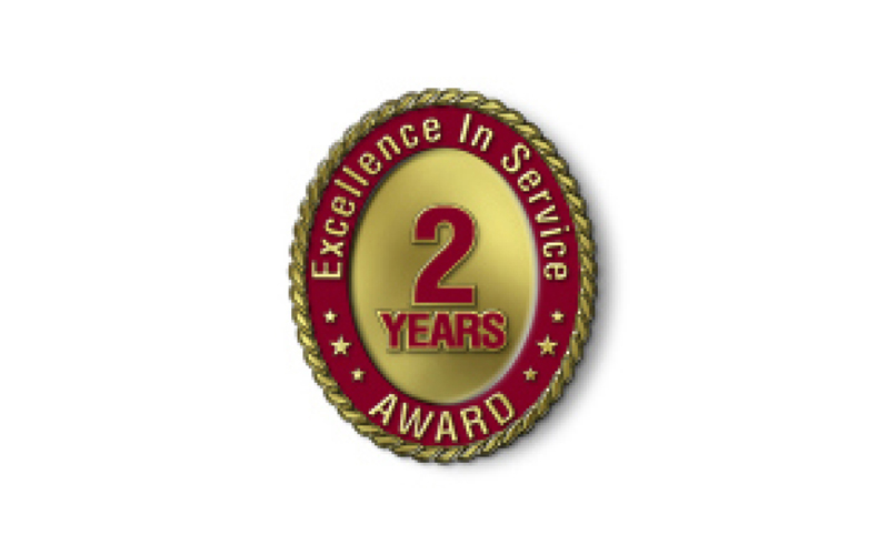 Excellence in Service - 2 Year Award